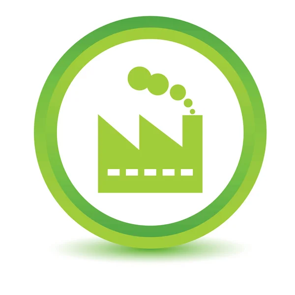 Groene fabriek pictogram — Stockvector