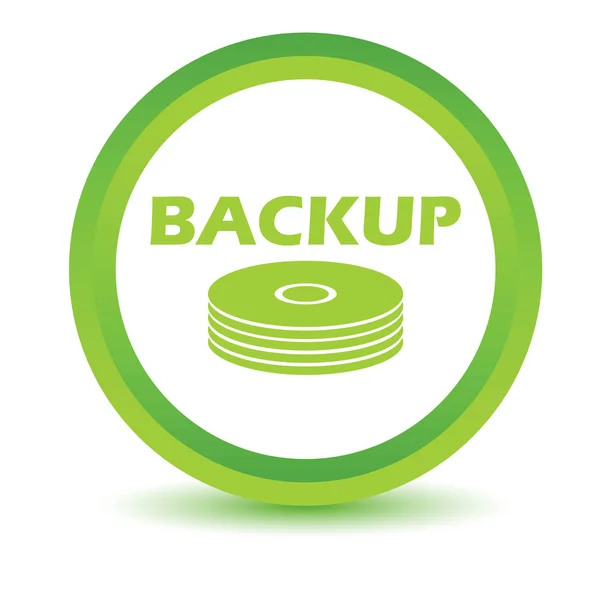 Green backup icon — Stock Vector