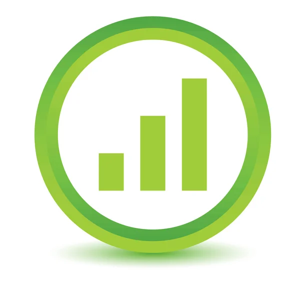 Icono gráfico verde — Vector de stock