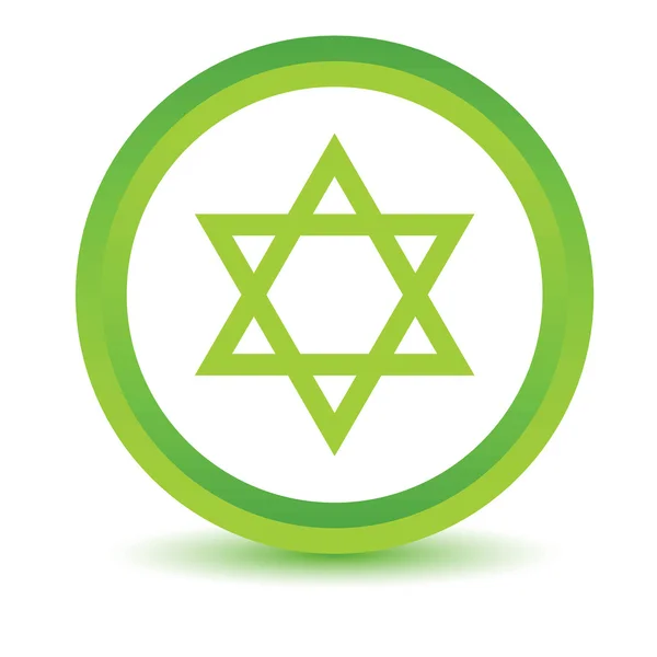 Icône du judaïsme vert — Image vectorielle