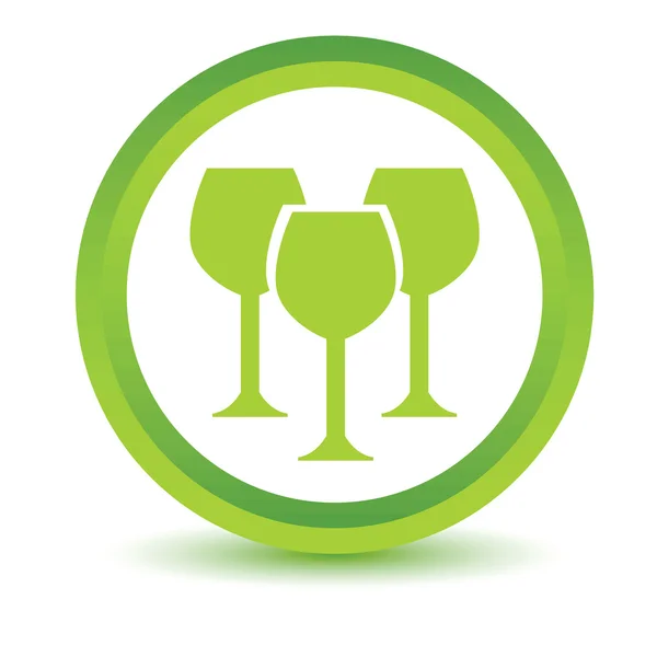 Green Stemware icon — Stock Vector