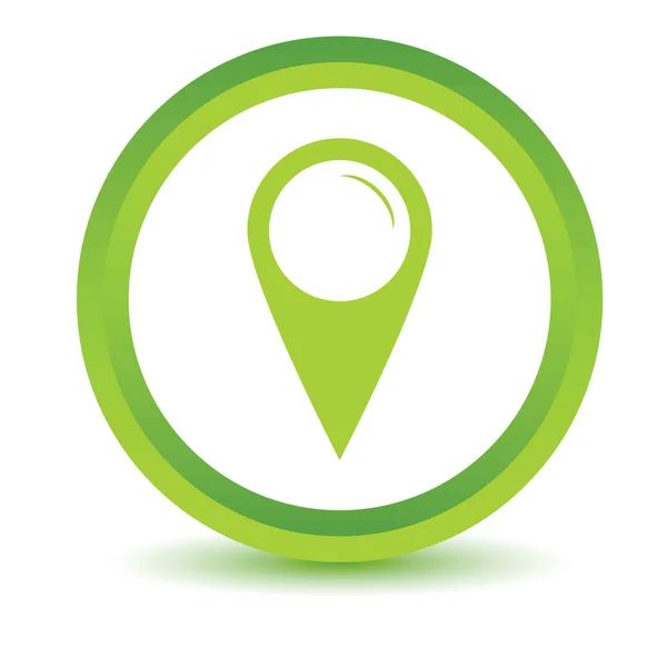 Icono de puntero verde — Vector de stock