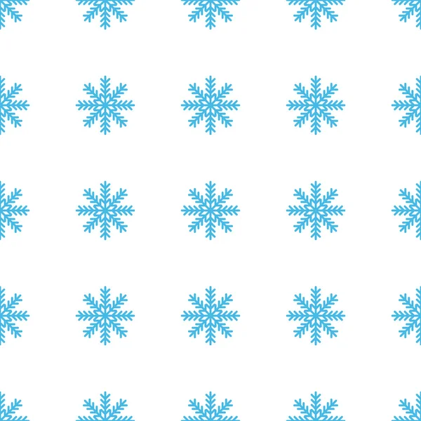 Unique Snowflake seamless pattern — Stock Vector