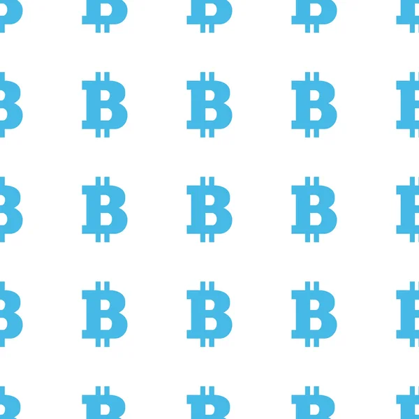 Unieke Bitcoin naadloze patroon — Stockvector