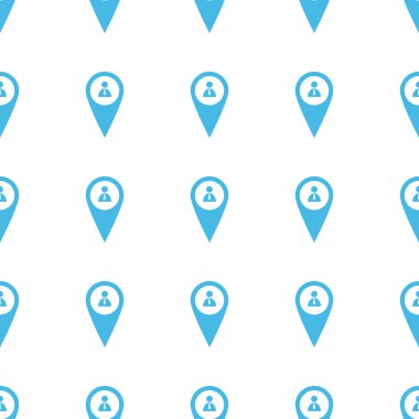 Benzersiz adam işaretçi seamless modeli