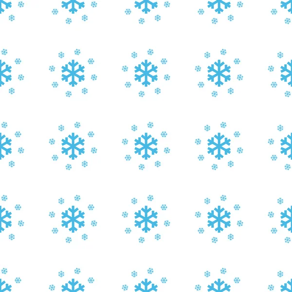 Unikátní vzor bezešvé sníh — Stockový vektor