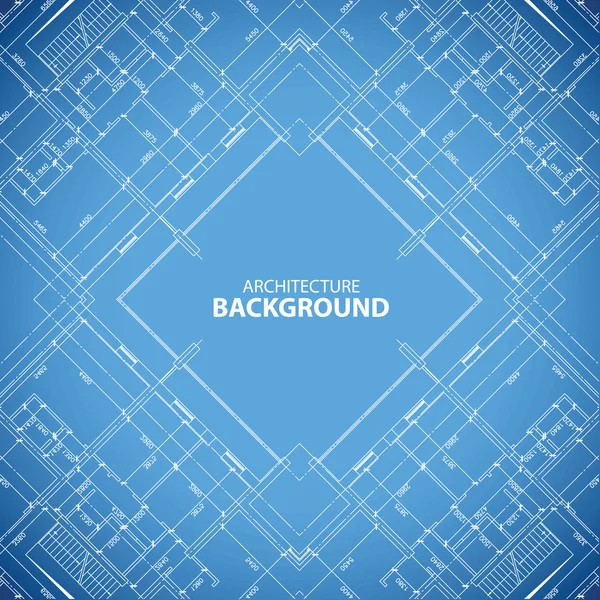 Blueprint building structure background — Stock Vector