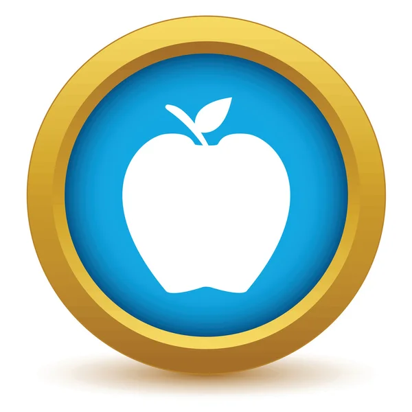 Ikona jabłko złote — Wektor stockowy