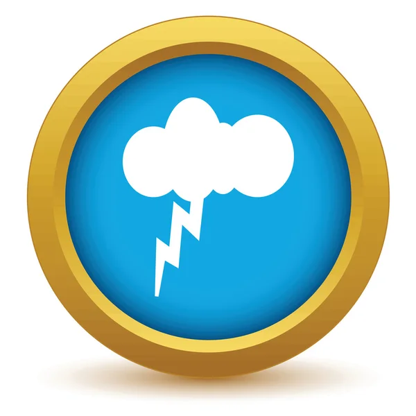 Gold storm icon — Stock Vector