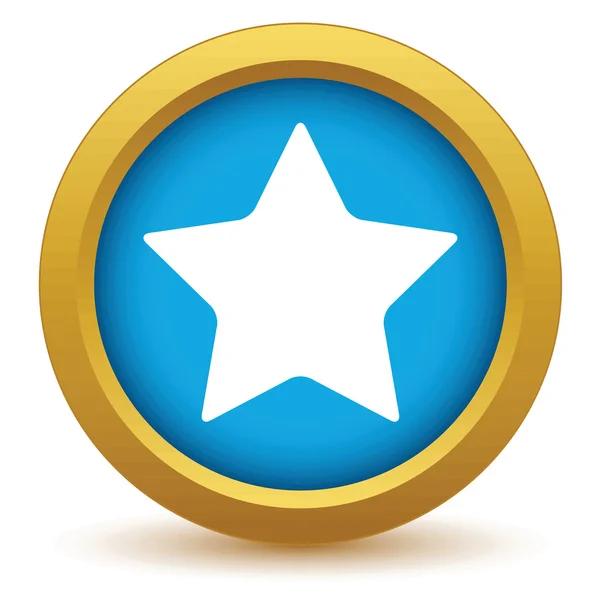 Gold star icon — Stock Vector