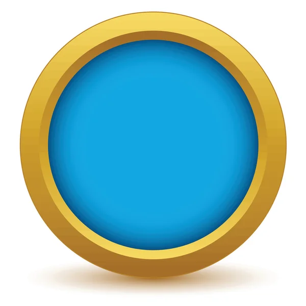 Zlata prázdná ikona — Stockový vektor