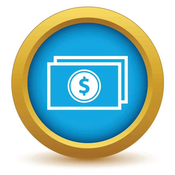 Gold money icon — Stock Vector