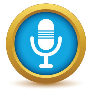 Altın mikrofon simgesi