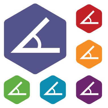 Açı rhombus simgeler iz