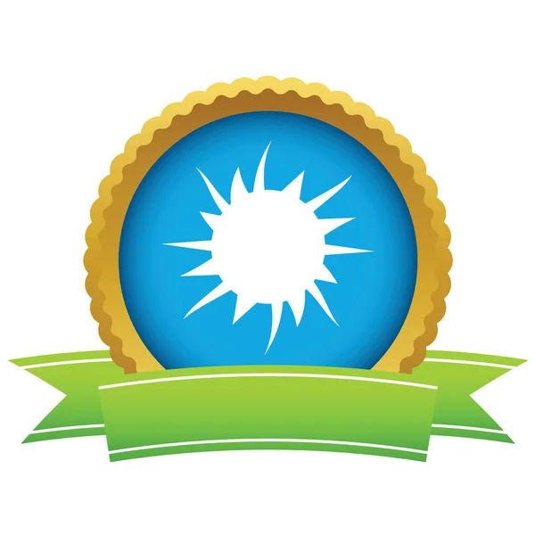 Logo sol oro — Archivo Imágenes Vectoriales