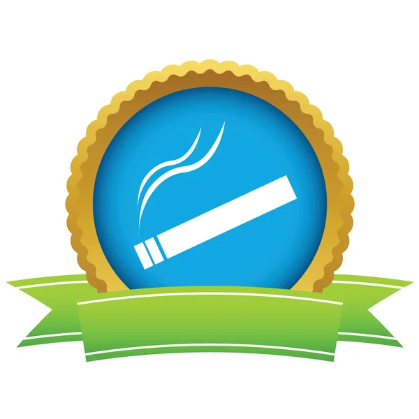 Logotipo do cigarro ouro — Vetor de Stock