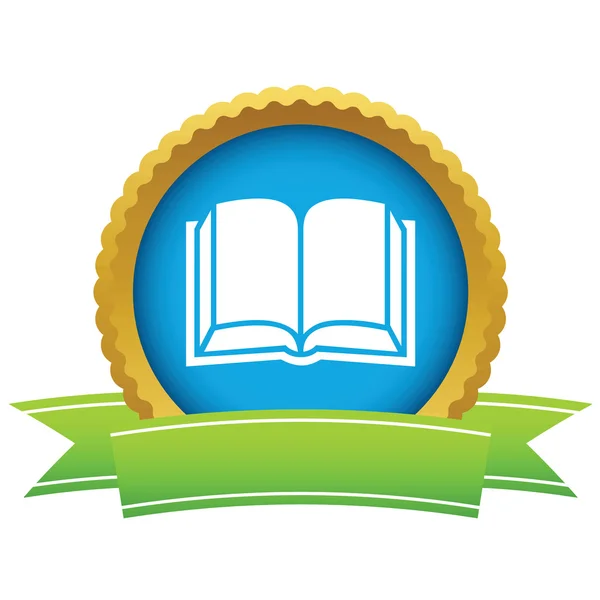 Gold book logo — Stock Vector