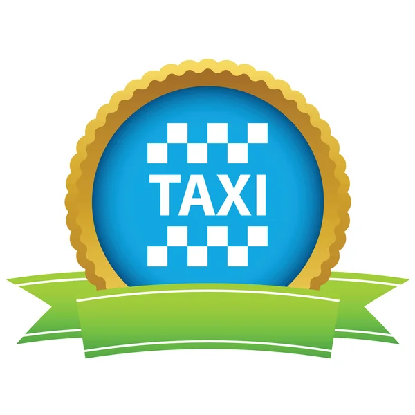 Logotipo de táxi ouro — Vetor de Stock