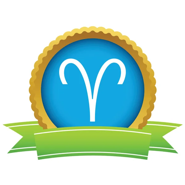 Oro Ariete logo — Vettoriale Stock