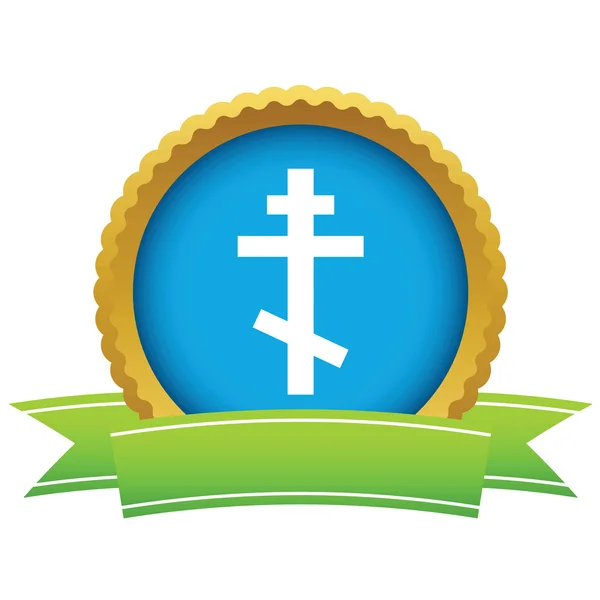 Oro logo ortodossia — Vettoriale Stock