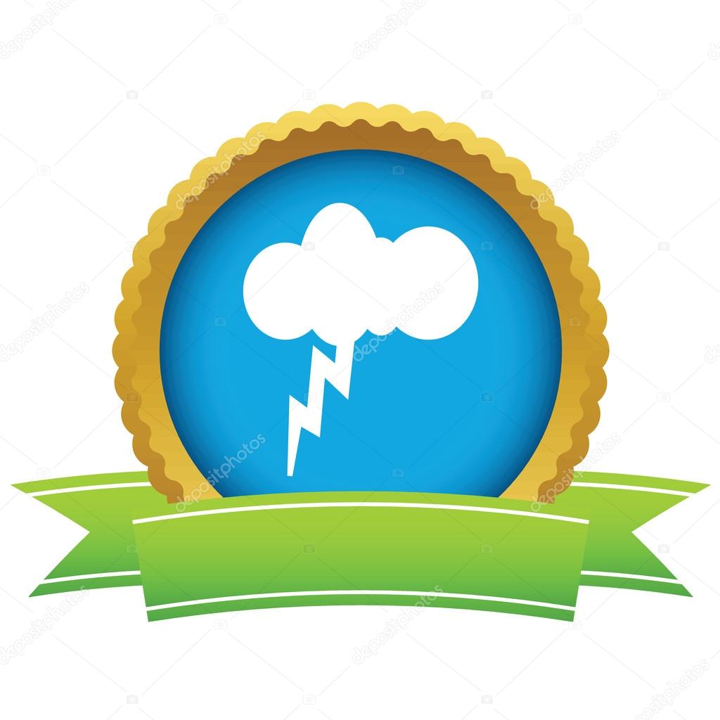 Gold storm logo on a white background. Vector illustration