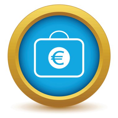 Euro simgesi olan altın çanta