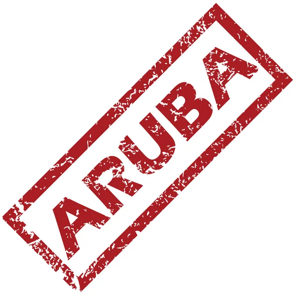 Nuevo sello de goma Aruba — Vector de stock