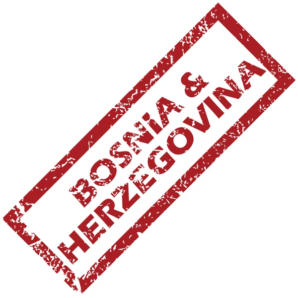Nuevo sello de goma de Bosnia y Herzegovina — Archivo Imágenes Vectoriales