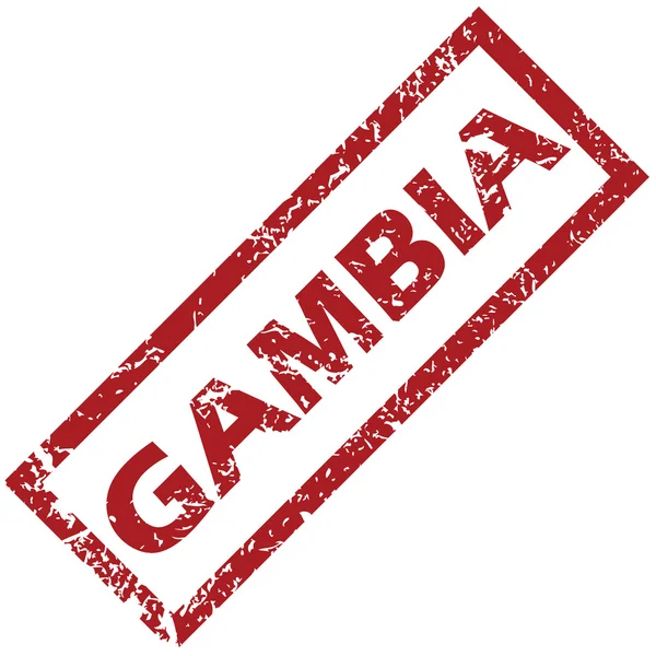 Nuevo sello de goma de Gambia — Archivo Imágenes Vectoriales