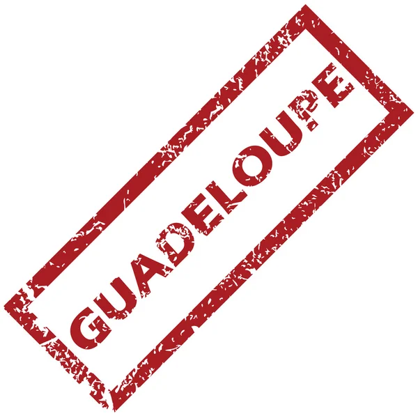 Nouveau timbre en caoutchouc Guadeloupe — Image vectorielle