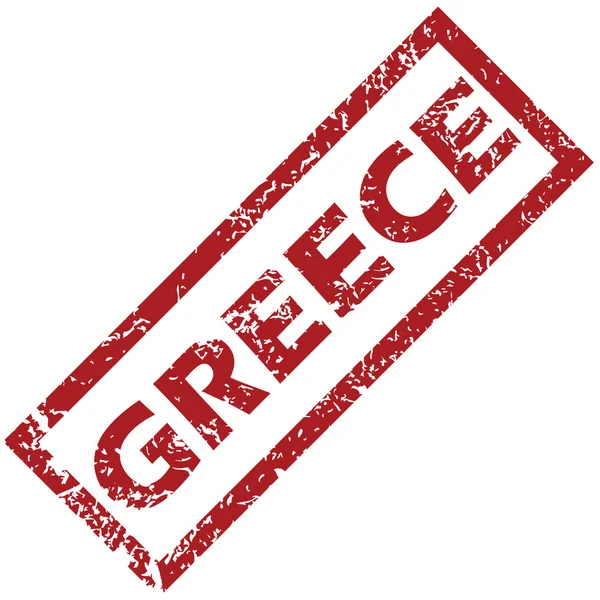 Novo selo de borracha greece — Vetor de Stock