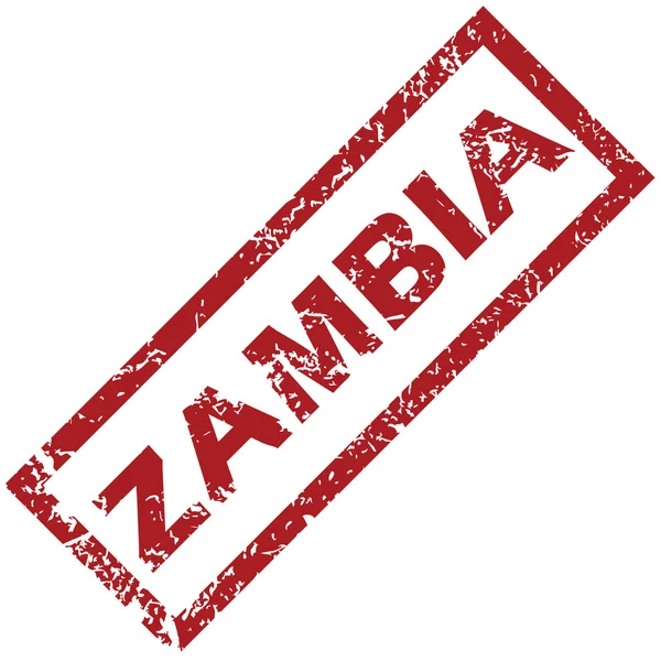 Nuovo timbro di gomma Zambia — Vettoriale Stock