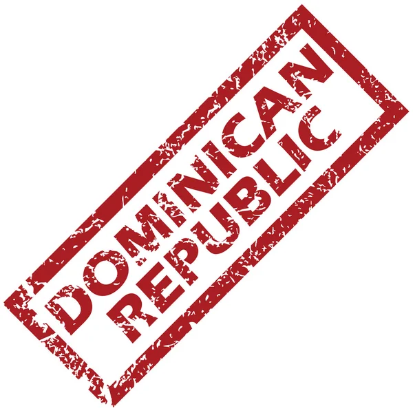 Nuevo sello de goma de República Dominicana — Archivo Imágenes Vectoriales