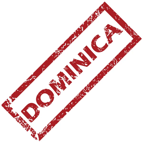 Новая резиновая марка Доминики — стоковый вектор