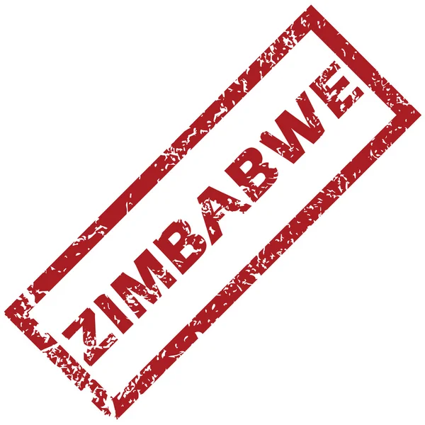 Nouveau timbre Zimbabwe caoutchouc — Image vectorielle