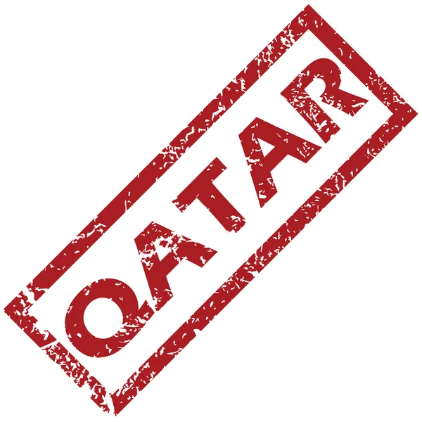 Nieuwe Qatar Rubberstempel — Stockvector