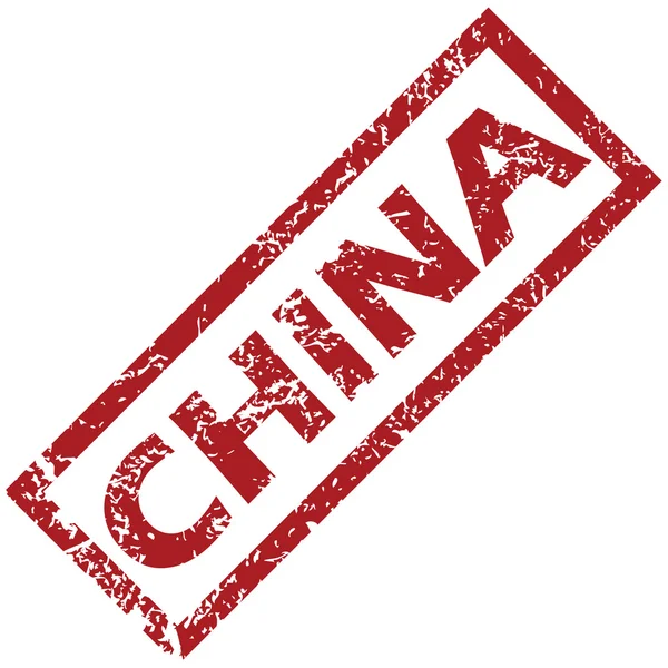 Νέα Κίνα καουτσούκ σφραγίδα — Διανυσματικό Αρχείο