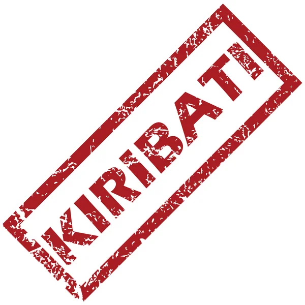 Nouveau timbre Kiribati en caoutchouc — Image vectorielle