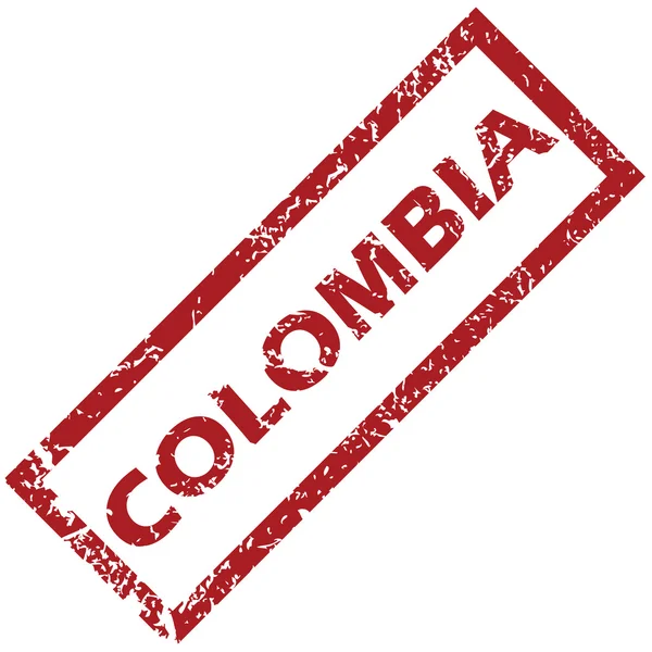 Nuevo sello de goma Colombia — Archivo Imágenes Vectoriales