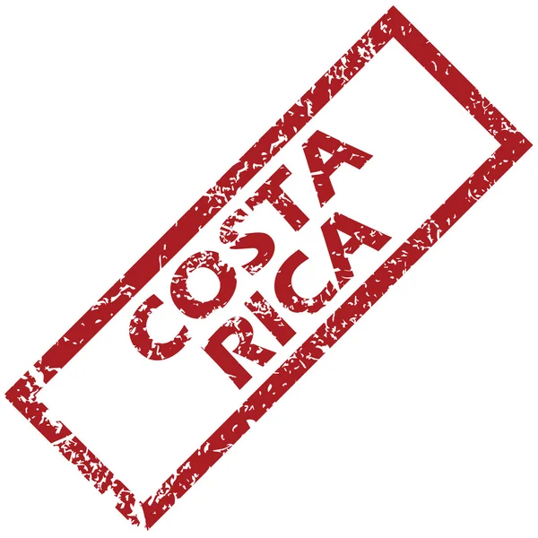 Nuovo timbro di gomma Costa Rica — Vettoriale Stock