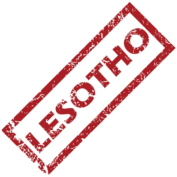 Nouveau timbre Lesotho en caoutchouc — Image vectorielle