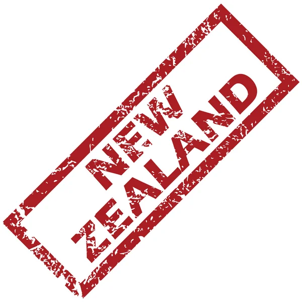 Красная резиновая марка Новой Зеландии — стоковый вектор
