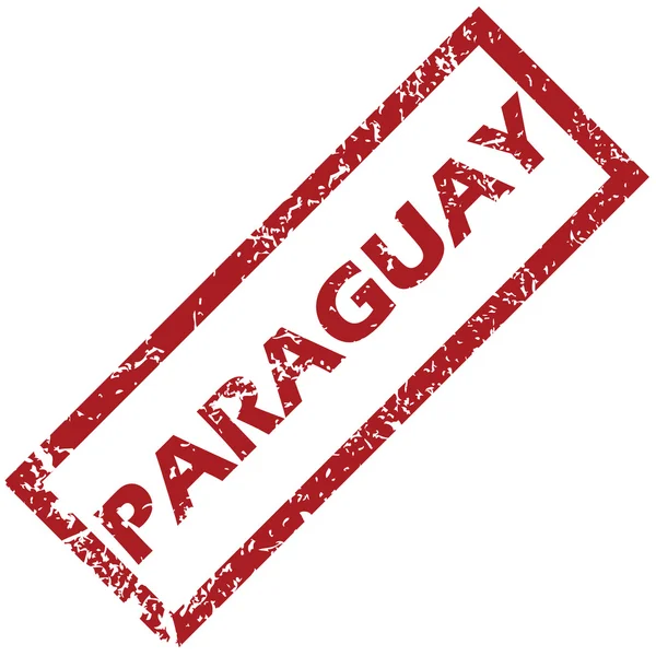 Nouveau timbre caoutchouc Paraguay — Image vectorielle