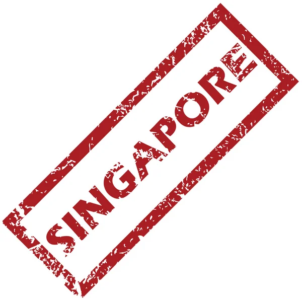 Nieuwe Singapore Rubberstempel — Stockvector