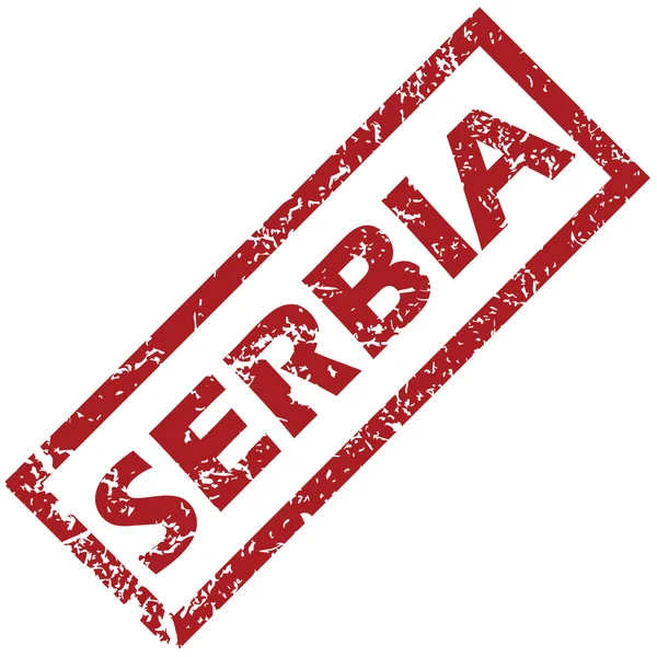 New Serbia rubber stamp — Stock Vector