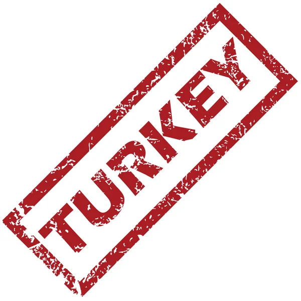Nuevo sello de goma Turquía — Vector de stock