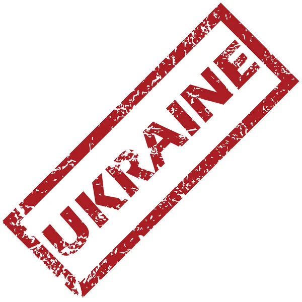 Nouveau timbre Ukraine caoutchouc — Image vectorielle