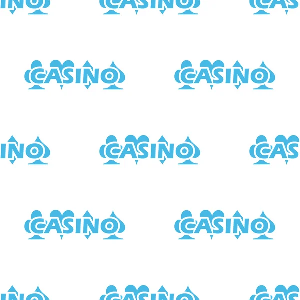 Patrón blanco de Casino — Vector de stock