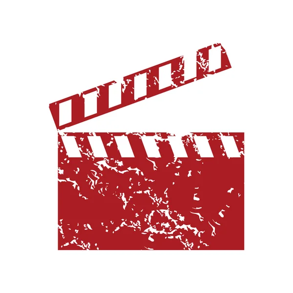 Logo cine grunge rojo — Archivo Imágenes Vectoriales