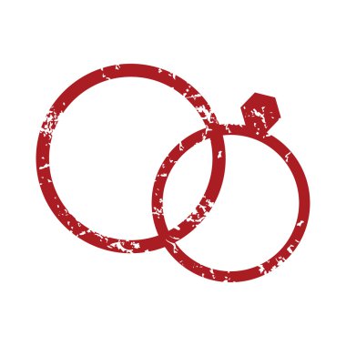 Kırmızı grunge alyans logosu